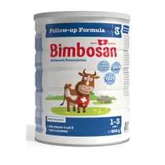 Sữa bột Bimbosan Stage 3 cho bé từ 1-3 tuổi - Dinh dưỡng Thụy Sĩ tăng cường phát triển trí não và hệ tiêu hóa, lon 400g và 900g