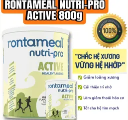 Sữa Dinh Dưỡng Rontameal Nutri-Pro Active 400g - Hỗ Trợ Phục Hồi Sức Khỏe Người Lớn, Dinh Dưỡng Cân Bằng, Hương Vị Vani Thơm Ngon