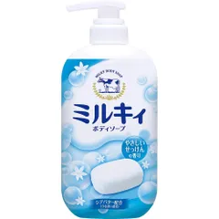 Sữa Tắm Organic Cow Brand Milky Body Soap Nhật Bản 550ml - Sản phẩm tự nhiên cho da nhạy cảm, không paraben, hương cam chanh tươi mát