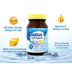 Viên Uống Dầu Cá CTJ Omega 3 Nhật Bản - Hỗ Trợ Sức Khỏe Tim Mạch, Thị Lực, Não Bộ, Viên Nang Mềm, 90 Viên