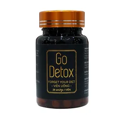 Viên uống Go Detox Giảm Cân Lành Mạnh - Hỗ Trợ Cải Thiện Vóc Dáng Săn Chắc Từ Chiết Xuất Thiên Nhiên, Hộp 28 Viên