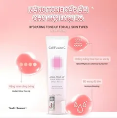 Combo 2 Kem Chống Nắng Cell Fusion C Aqua Tone Up Sunscreen 100 SPF50+ PA+++ - Bảo Vệ Da, Nâng Tone Sáng Tự Nhiên, Dưỡng Ẩm Mịn Mướt