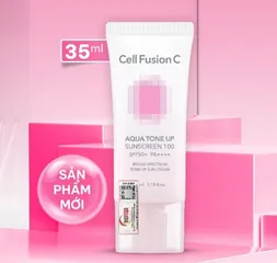 Combo 2 Kem Chống Nắng Cell Fusion C Aqua Tone Up Sunscreen 100 SPF50+ PA+++ - Bảo Vệ Da, Nâng Tone Sáng Tự Nhiên, Dưỡng Ẩm Mịn Mướt