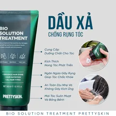 Dầu Xả Prettyskin Bio Solution Treatment Ngừa Rụng Tóc - Giúp Tóc Mềm Mượt, Khỏe Đẹp, Phục Hồi Tóc Hư Tổn 300ml