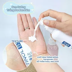 Dưỡng Thể Trắng Da Ban Đêm Pretty Skin Retinol B5 Alpha Arbutin - Đem lại làn da sáng mịn, nâng cao độ đàn hồi và cấp ẩm hiệu quả.
