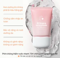 Gel Chống Nắng Dưỡng Ẩm Hi!papa SPF30+ PA+++ - An Toàn Cho Bé Và Da Nhạy Cảm, Bảo Vệ Tia UV, Giữ Ẩm Mềm Mại 50g