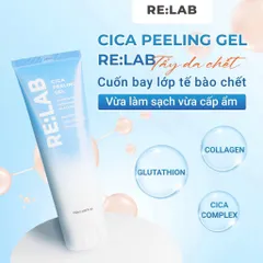 Gel Tẩy Da Chết Re:lab Cica Peeling Gel Hàn Quốc - Chăm Sóc Da Dầu Nhạy Cảm, Chiết Xuất Rau Má, Làm Sạch Sâu và Dưỡng Da Mịn Màng 120ml
