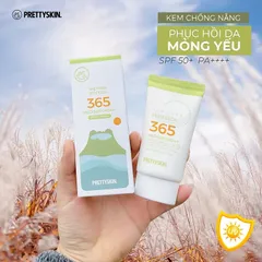 Kem Chống Nắng Chiết Xuất Rau Má Pretty Skin The Pure Jeju Cica 365 SPF 50+ - Bảo Vệ Da Nhạy Cảm, Phục Hồi Tổn Thương, Không Dính Rít