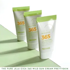 Kem Chống Nắng Chiết Xuất Rau Má Pretty Skin The Pure Jeju Cica 365 SPF 50+ - Bảo Vệ Da Nhạy Cảm, Phục Hồi Tổn Thương, Không Dính Rít