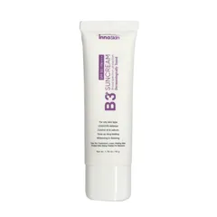 Kem Chống Nắng Innoskin B3 Suncream SPF50+ Màu Tím - Dành Cho Da Dầu Mụn, Kiểm Soát Dầu, Nâng Tông, Bảo Vệ Da Hàng Ngày