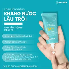 Kem Chống Nắng Kháng Nước Pretty Skin Jeju Cica Waterproof Sun Cream SPF 50+ - Chống Nắng, Chống Nước, Phục Hồi Da, Nhẹ Mặt, Dưỡng Ẩm