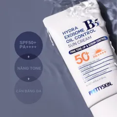 Kem Chống Nắng Kiềm Dầu Pretty Skin Hydra B5 Exosome - SPF50+ PA++++ Cho Da Dầu, Mụn, Nhạy Cảm - Bảo Vệ và Dưỡng Ẩm Tối Ưu