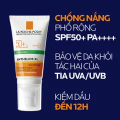 Kem Chống Nắng La Roche-Posay Anthelios XL SPF 50+ - Bảo Vệ Da Nhạy Cảm, Chống Nắng Tia UVA/UVB, Kiểm Soát Dầu, Không Gây Bí Da 50ml