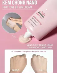 Kem Chống Nắng Nâng Tone Pretty Skin Pink Tone Up Sun Cream SPF 50+/PA++++ - Chống Nắng và Làm Sáng Da Tự Nhiên, Phù Hợp Với Da Nhạy Cảm