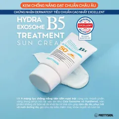 Kem Chống Nắng Phục Hồi Pretty Skin Hydra B5 Exosome Treatment SPF 50+ - Chống Nắng, Dưỡng Da, Phục Hồi Da Nhạy Cảm, Hàn Quốc