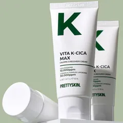 Kem Dưỡng Phục Hồi Da Pretty Skin Vita K-Cica Max - Kem Dưỡng Ẩm Chống Kích Ứng, Giúp Da Căng Mướt, Phục Hồi Da Nhạy Cảm 60ml