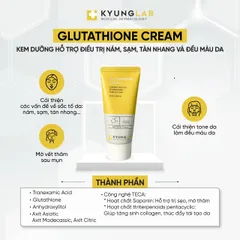 Kem trị nám tàn nhang KyungLab Glutathione Cream 50ml - Làm sáng da, chống lão hóa hiệu quả, bổ sung độ ẩm tự nhiên