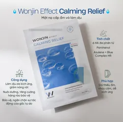 Mặt Nạ Cấp Ẩm Sâu Wonjin Effect Calming Relief - Giữ Ẩm Da, Làm Mịn Da Khô, Phù Hợp Mọi Loại Da, Dưỡng Trắng Tự Nhiên