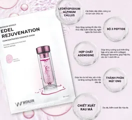 Mặt Nạ Dưỡng Trắng Wonjin Effect Edel Rejuvenation - Giảm Thâm Nám, Phục Hồi Da Khô và Tăng Cường Độ Ẩm cho Làn Da Sáng Mịn