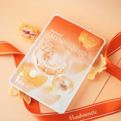 Mặt nạ Peauhonnete Amni Mask - Hỗ trợ phục hồi và trẻ hóa da với chiết xuất nhau thai, dưỡng ẩm sâu, làm sáng da, Hộp 5 miếng