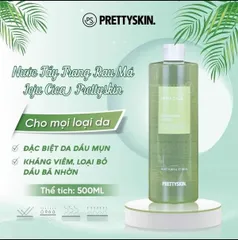 Nước Tẩy Trang Rau Má Pretty Skin The Pure Jeju Cica - Làm Sạch Nhẹ Nhàng, Dịu Da Nhạy Cảm, 500ml