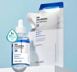 Set Serum Cấp Nước Wellage Real Hyaluronic Blue Ampoule - Giúp Cung Cấp Độ Ẩm, Dưỡng Ẩm Da, Phù Hợp Cho Mọi Loại Da