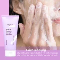 Sữa Rửa Mặt Phục Hồi Tia'm Snail & Azulene Low pH 200ml - Cho Da Nhạy Cảm, Dưỡng Ẩm Sâu, Làm Sạch Dịu Nhẹ