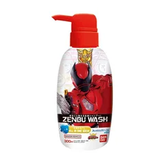 Sữa Tắm Gội Trẻ Em Bandai Zenbu Wash 300ml - Sạch Dịu Nhẹ, Hương Dễ Chịu, Thiết Kế Hình Siêu Nhân Rực Rỡ