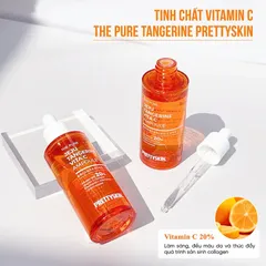 Tinh Chất Dưỡng Trắng Da Prettyskin The Pure Jeju Tangerine Vita C Ampoule 50ml - Vitamin C & Niacinamide, Làm Sáng Da, Đều Màu, Phục Hồi Da