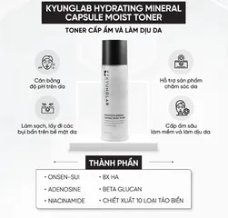 Toner Cấp Ẩm KyungLab - Hydrating Mineral Capsule Moist, Giúp Làm Dịu Da, Dưỡng Ẩm, Cho Da Khỏe Mạnh, 150ml