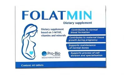 Viên uống Folatmin 5-MTHF - Bổ sung Vitamin và Khoáng Chất Chuyên Biệt cho Phụ Nữ, Hỗ Trợ Mang Thai và Sức Khỏe Sinh Sản