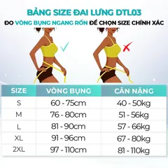 Đai lưng hỗ trợ cột sống Nevor DTL03 - Thiết bị chăm sóc sức khỏe giảm đau thắt lưng có đai cố định và đệm bơm hơi cho nam nữ