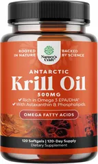 Dầu Nhuyễn Thể Nam Cực Antarctic Krill Oil 500mg Nature's Craft - Hỗ Trợ Omega-3, Tim Mạch, Khớp Khỏe - Viên Nang Mềm Dễ Uống