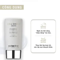 Kem Chống Nắng Swissline Cell Shock White Brightening Bi-Phase Veil SPF 45 PA+++ 45ml - Tăng Cường Bảo Vệ & Làm Sáng Da