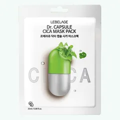 Mặt Nạ Lebelage Dr.Capsule Cica Rau Má - Hỗ Trợ Phục Hồi Da Nhạy Cảm, Làm Dịu, Giảm Mẩn Đỏ, Giúp Tái Tạo Da Tổn Thương