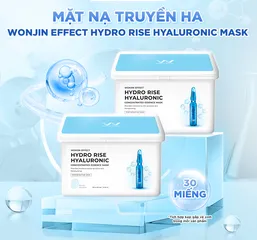 Mặt Nạ Dưỡng Ẩm Wonjin Effect Hydro Rise - Mặt Nạ Tinh Chất Hyaluronic Cấp Nước Cho Da Khô, Nhạy Cảm - Hàn Quốc