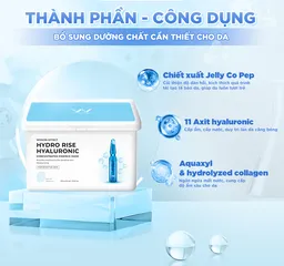Mặt Nạ Dưỡng Ẩm Wonjin Effect Hydro Rise - Mặt Nạ Tinh Chất Hyaluronic Cấp Nước Cho Da Khô, Nhạy Cảm - Hàn Quốc