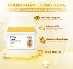 Mặt Nạ Wonjin Effect Water Toning - Mặt Nạ Dưỡng Sáng Da Hàn Quốc, Cấp Ẩm, Cải Thiện Sắc Tố Da, Hỗ Trợ Làm Sáng Da Xỉn Màu