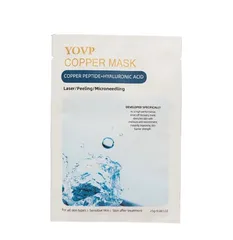 Mặt Nạ Yovp Copper Mask Dưỡng Ẩm Chuyên Sâu - Trẻ Hóa Da, Tái Tạo Collagen, Peptide Đồng, Hộp 10 Miếng