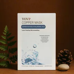 Mặt Nạ Yovp Copper Mask Dưỡng Ẩm Chuyên Sâu - Trẻ Hóa Da, Tái Tạo Collagen, Peptide Đồng, Hộp 10 Miếng