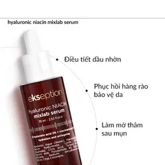 Serum Mờ Thâm Mụn Ekseption Hyaluronic Niacin Mixlab - Dưỡng Ẩm, Tăng Cường Collagen, Phục Hồi Da, 75ml
