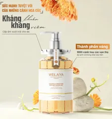 Sữa Tắm Dưỡng Ẩm Weilaiya Cúc Vạn Thọ 450ml - Gel Bọt Mịn, Sáng Da, Chiết Xuất Hoa Calendula Tự Nhiên