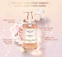 Sữa Tắm Hoa Hồng Weilaiya Grand Rose Extracts 450ml - Gel Tắm Trắng Da, Hương Nước Hoa Quyến Rũ, Dưỡng Ẩm Da Mịn Màng