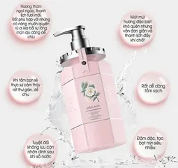 Sữa Tắm Trắng Da Hoa Trà Weilaiya Niacinamide 450ml - Gel Dịu Nhẹ, Làm Sáng Da, Mờ Vết Thâm, Hương Thơm Thư Giãn