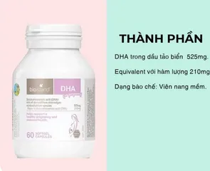 Viên Uống DHA Úc Bio Island Cho Bà Bầu - Hỗ Trợ Phát Triển Não Bộ Và Thị Lực Thai Nhi, 60 Viên