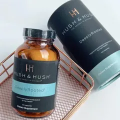 Viên Uống Hỗ Trợ Mọc Tóc Hush & Hush Deeply Rooted - Bổ Sung Dưỡng Chất Cho Da Đầu, Cải Thiện Tóc Yếu, Dễ Gãy Rụng, 120 Viên