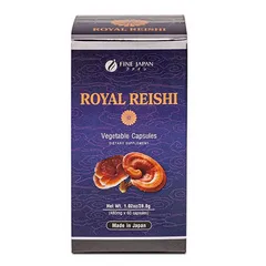 Viên Uống Nấm Linh Chi Đỏ Hoàng Gia Fine Japan Royal Reishi - Tăng Cường Miễn Dịch, Cải Thiện Giấc Ngủ, Hỗ Trợ Sức Khỏe Tổng Thể - Hộp 60 Viên