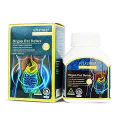 Viên Uống Giảm Cân Vitatree Organ Fat Detox Úc - Hỗ Trợ Thải Độc, Tăng Cường Chuyển Hóa Chất Béo, Hộp 60 Viên