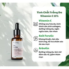 Serum Bionnex The Nordea Vitamin C 15% + Ferulic Acid 0,5% - Chăm Sóc Da Sáng Mịn, Mờ Nám, Cải Thiện Đàn Hồi Da 30ml