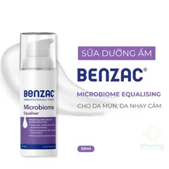 Sữa Dưỡng Ẩm Benzac Microbiome Equalizer 50ml - Chăm Sóc Da Dầu Mụn, Phục Hồi Tổn Thương Da, Dịu Nhẹ Và Thẩm Thấu Nhanh